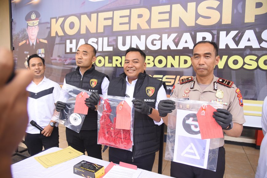 Polres Bondowoso Bekuk Dua Tersangka Siaran Asusila